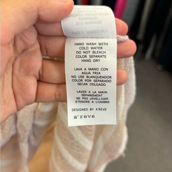 A'Reve Ladies Small Sheer Peach Tank TOp NEW - Picture 8 of 8